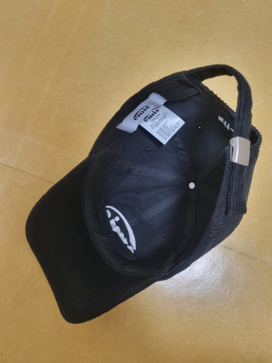 emis 이미스 블랙 코듀로이 볼캡 상품이미지2