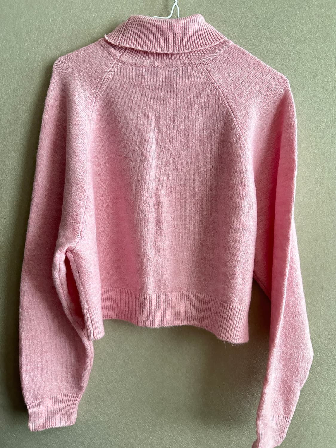 MANGO 딸기우유색 니트 M 상품이미지3