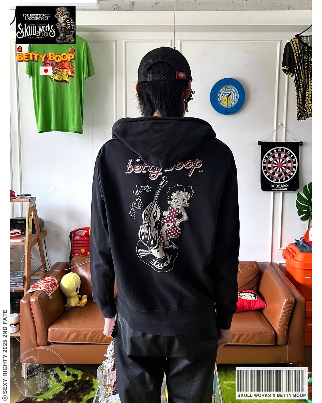 Betty Boop X Skull Works Hood Zip-up  상품이미지1