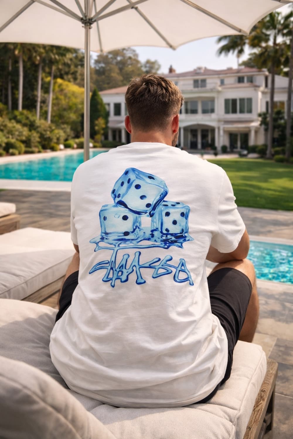 Stüssy 스투시 멜티드 다이스 그래픽 티셔츠 상품이미지1