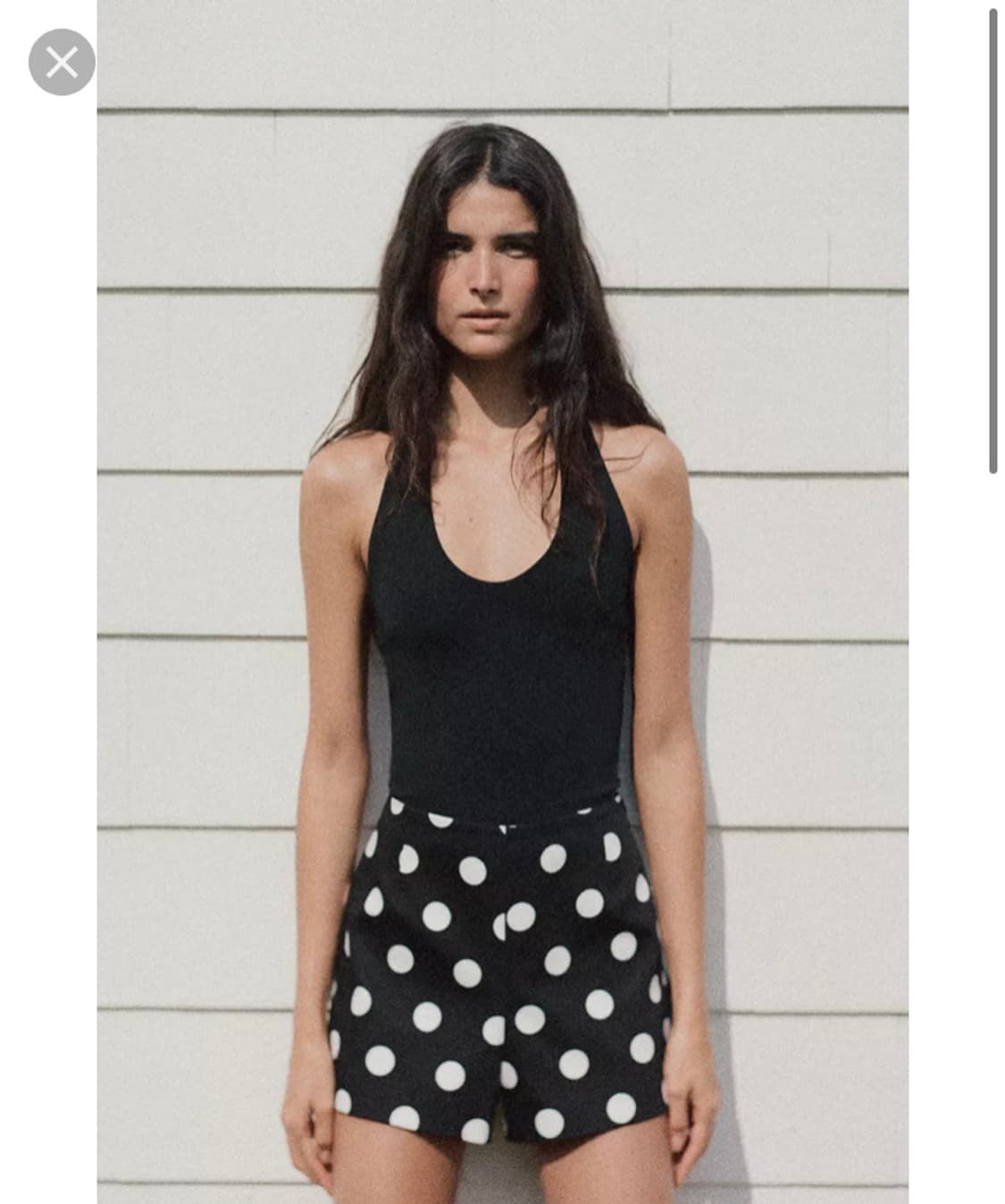 Zara 자라 하이웨스트 쇼츠 반바지 숏팬츠 땡땡이 물방울 상품이미지2