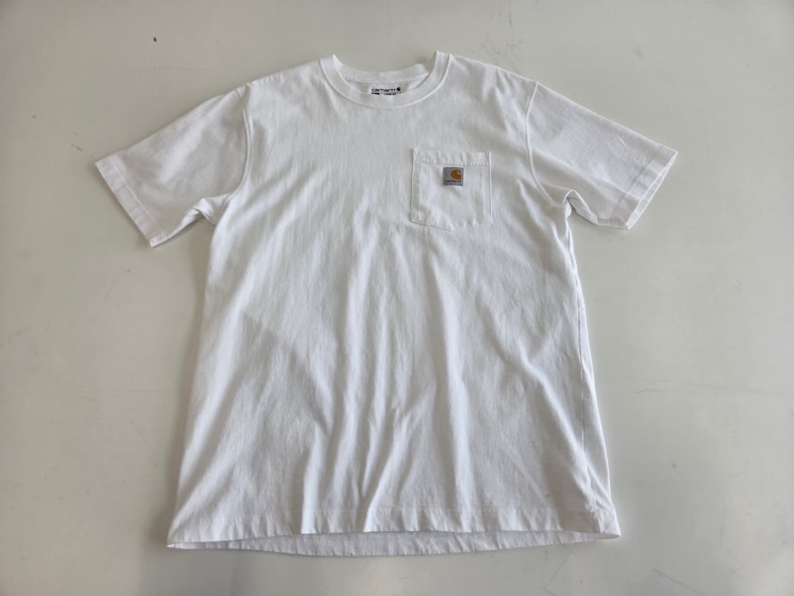 칼하트 화이트 포켓 티셔츠 M 상품이미지1