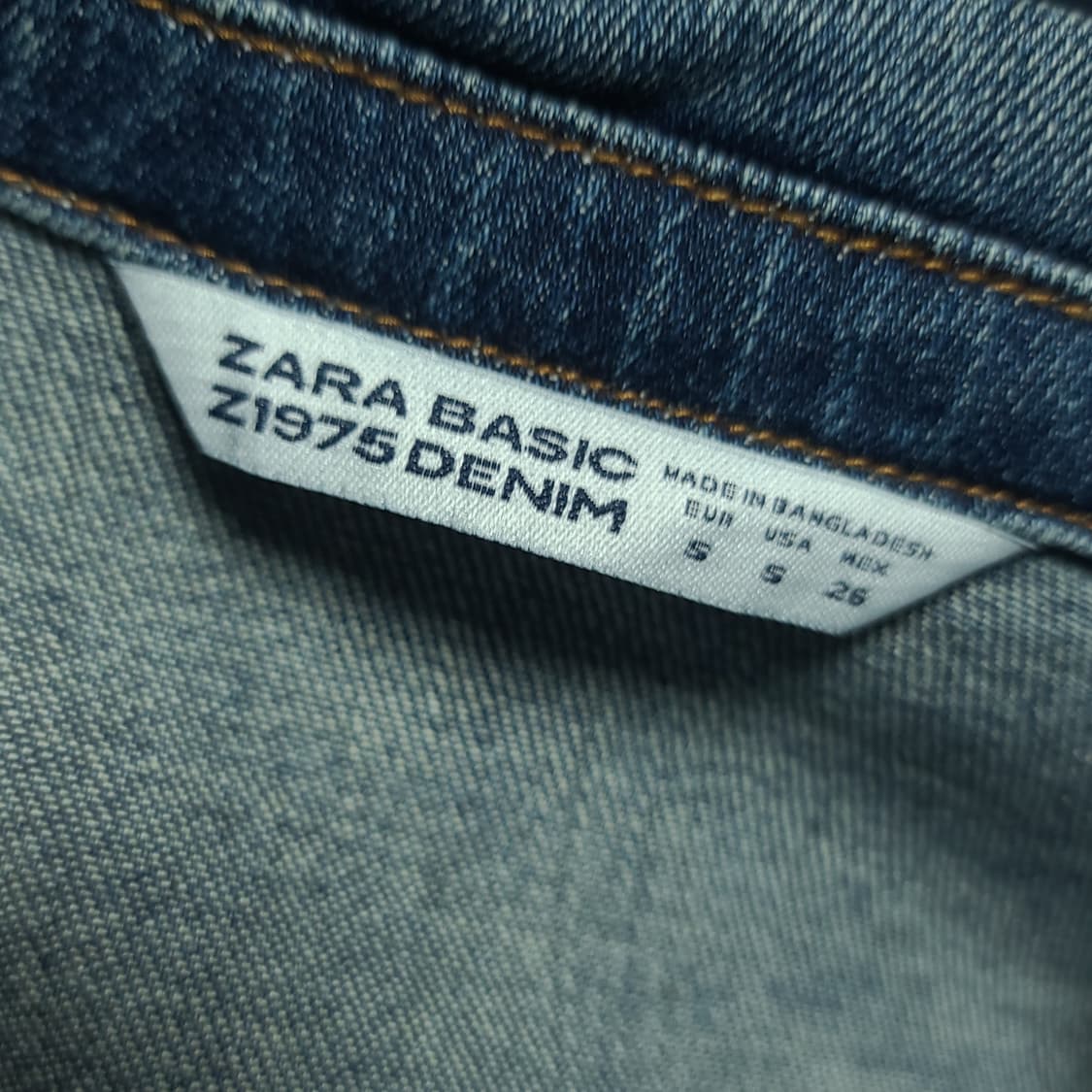 S ) 자라 여성 워싱 청자켓 상품이미지6