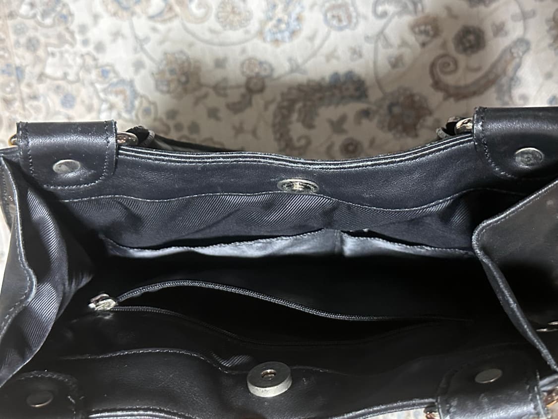 빈티지 양가죽 가방 펑크 가방 숄더백 블랙 유니크  상품이미지5