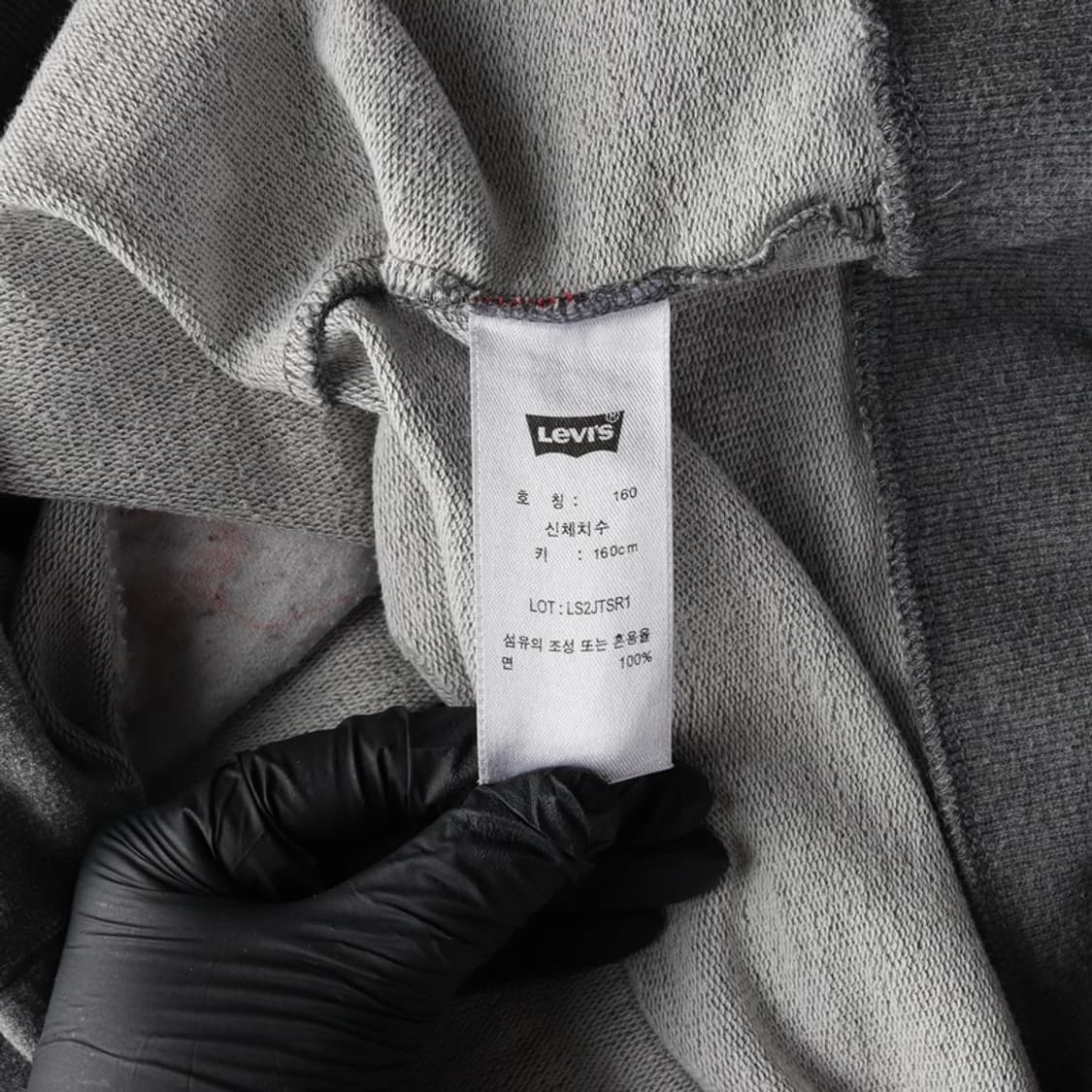 리바이스 그레이 맨투맨 160 상품이미지6