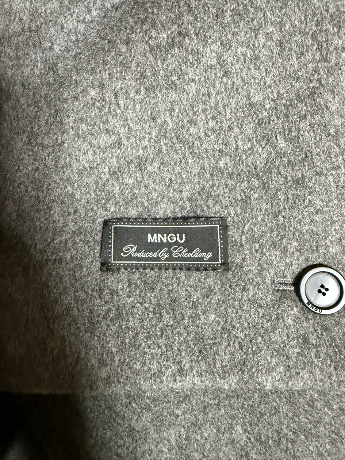 (M) MNGU 체스터필드 코트 IN 그레이 상품이미지5