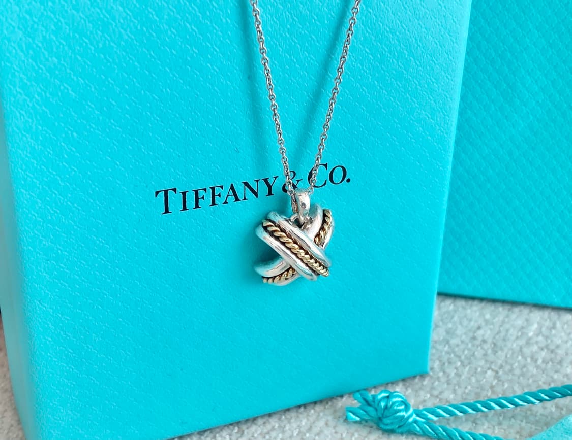 티파니 시그니처 18k 콤비 실버 목걸이(남녀공용) 상품이미지1