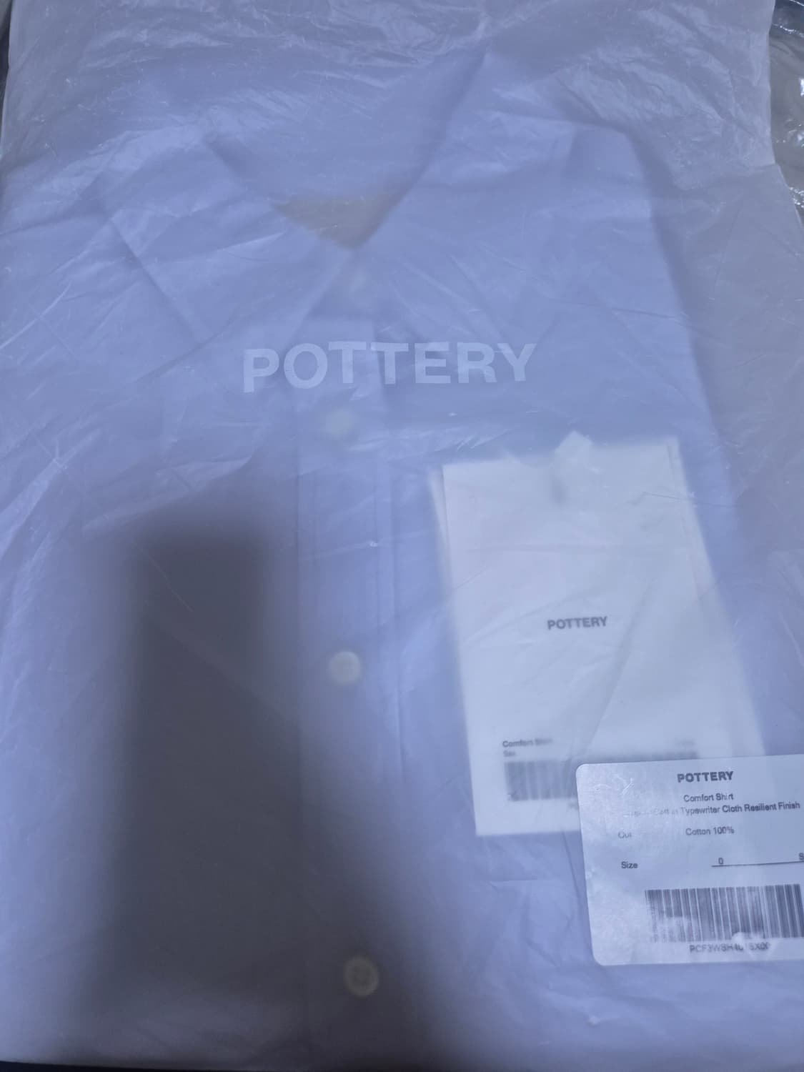 (새상품) 포터리 컴포트 셔츠 sax 0사이즈 상품이미지6