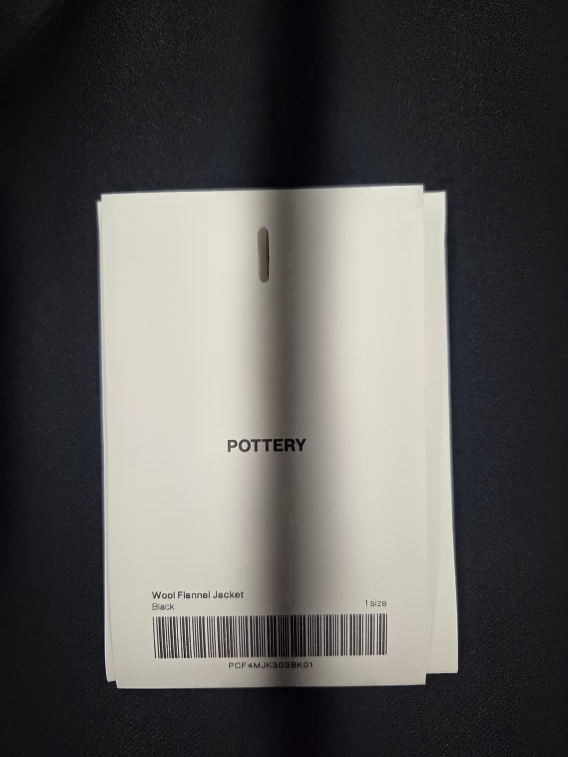 포터리 울 플란넬 자켓 1 블랙 상품이미지3