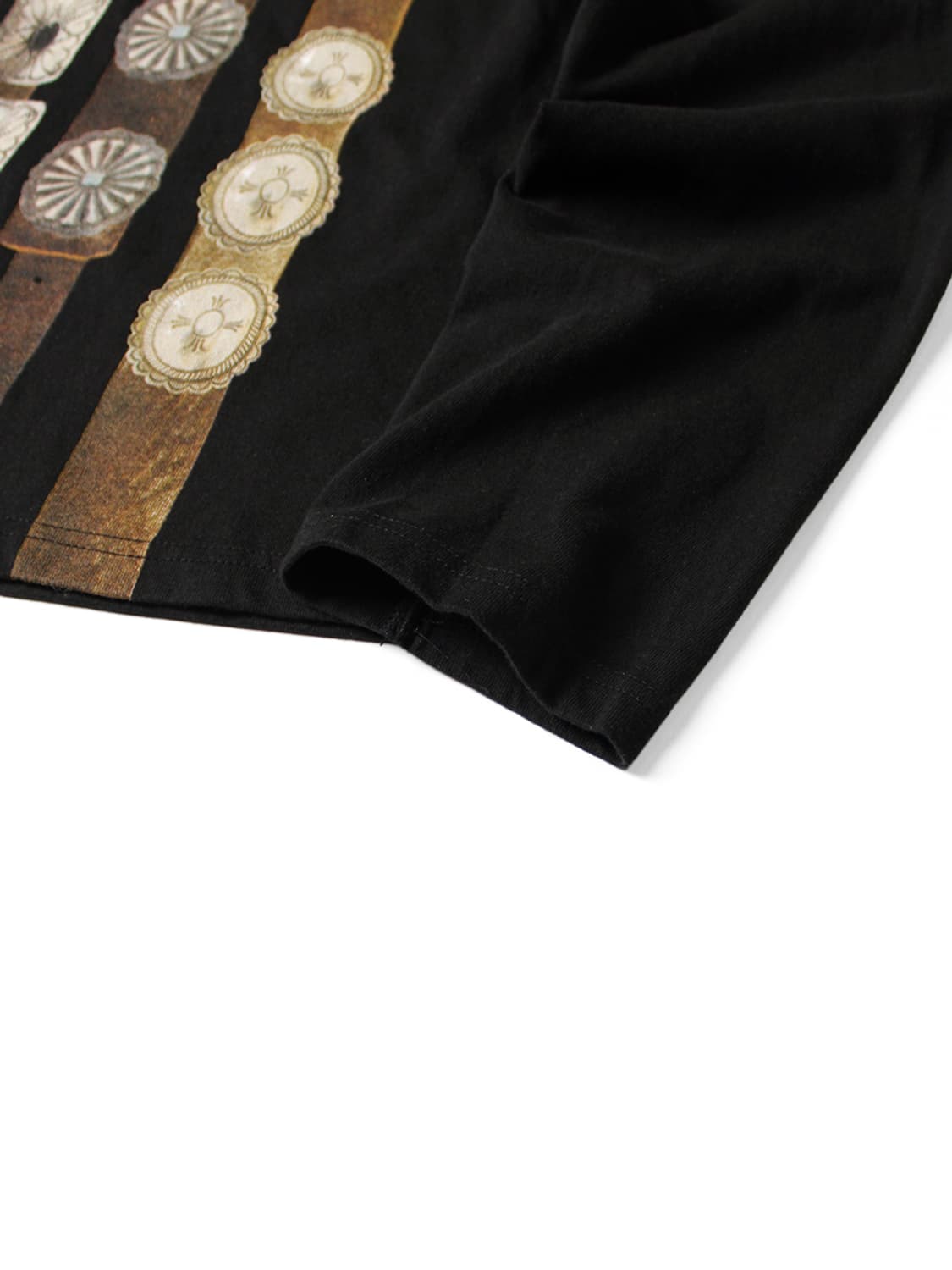 캐피탈 20 커튼 콘초 프린트 저지 크루 롱 티셔츠 블랙 3 상품이미지4