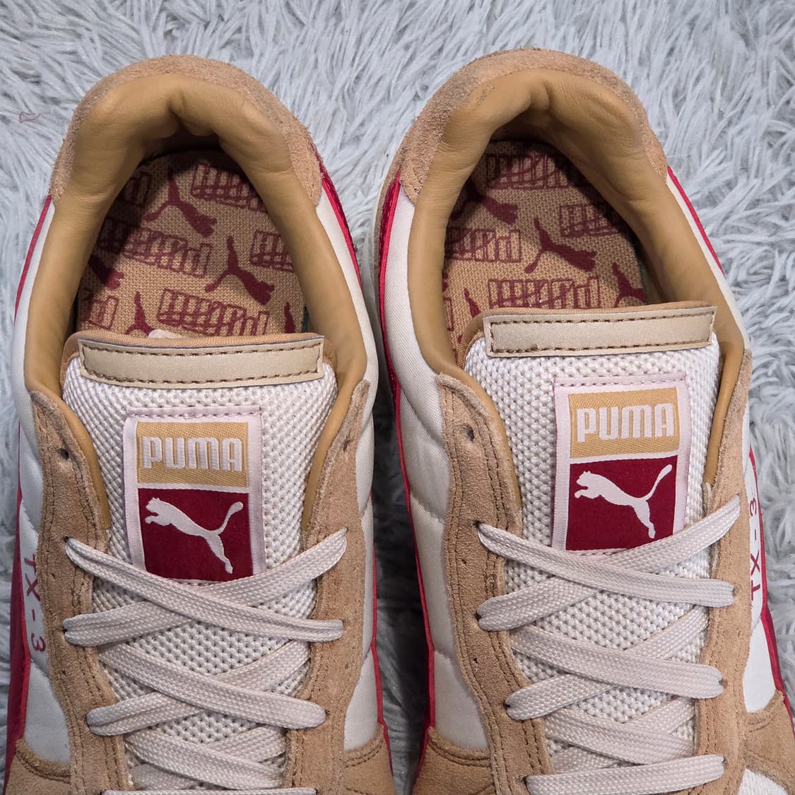 5q-21:푸마 TX-3 베이지 레드 (24cm)-상태굿 상품이미지6