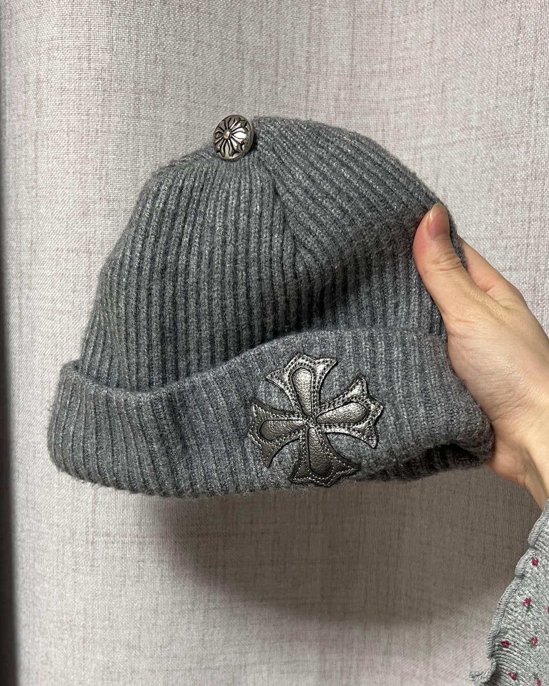 빈티지 회색 비니 상품이미지1