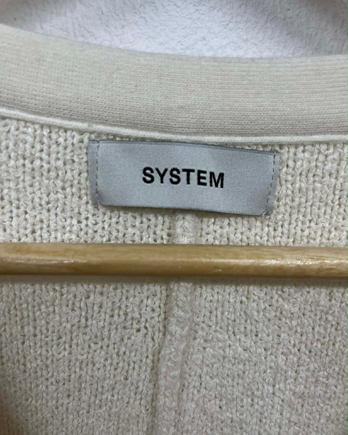 시스템 한섬 20ss 신형 울 니트 집업 가디건 상품이미지4