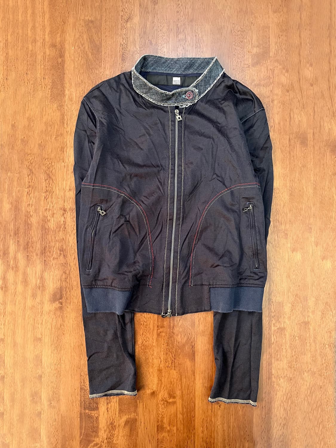 마리떼 빈티지 더블 지퍼 코튼 자켓    상품이미지1