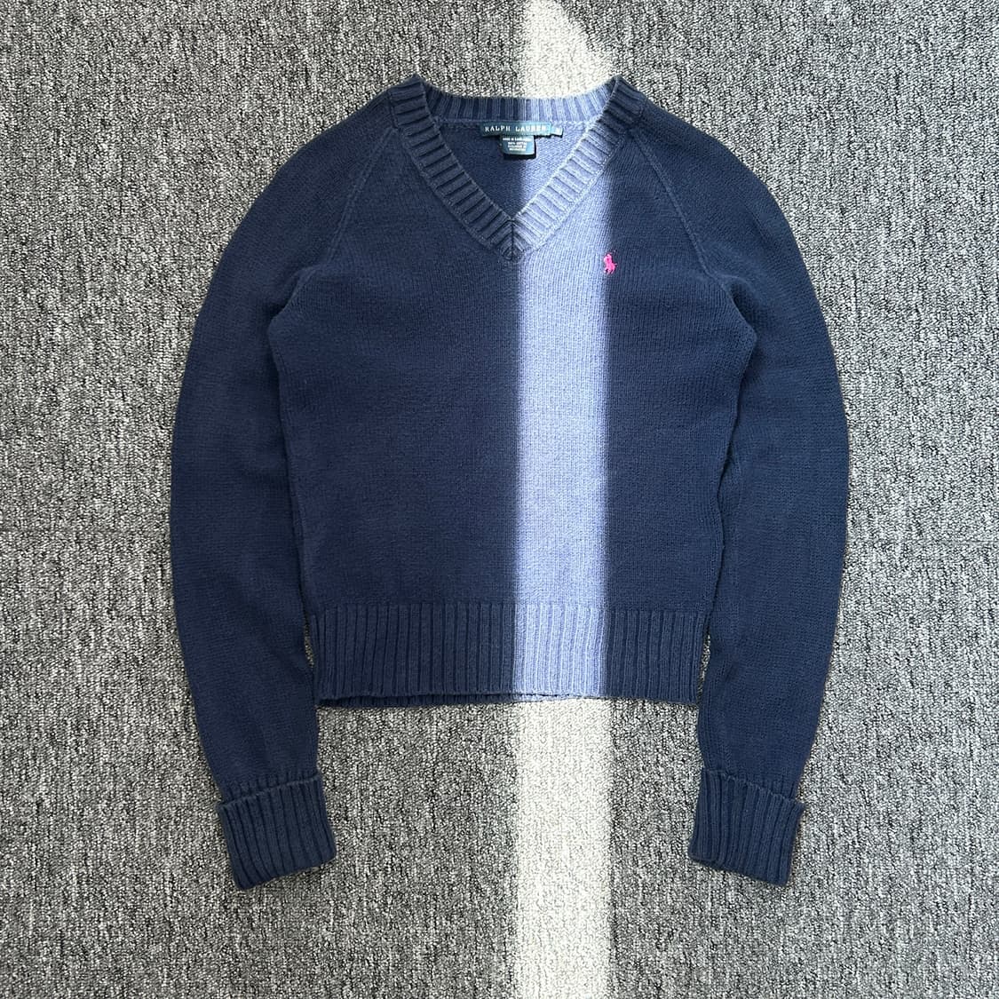 랄프로렌 네이비 브이넥 니트 상품이미지1