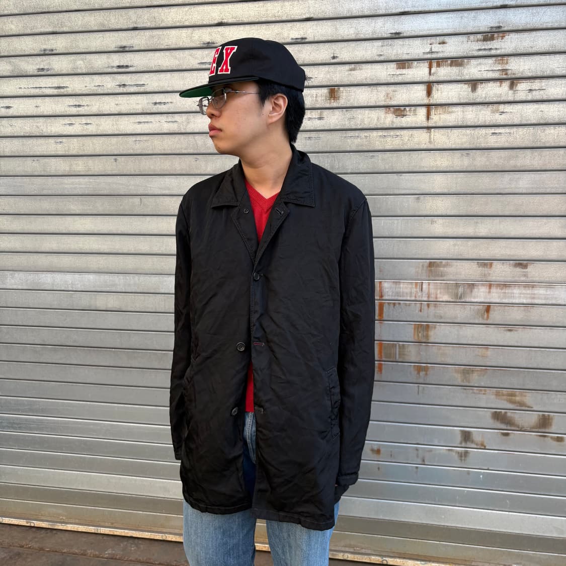 프라다 블랙 나일론 코트 상품이미지3