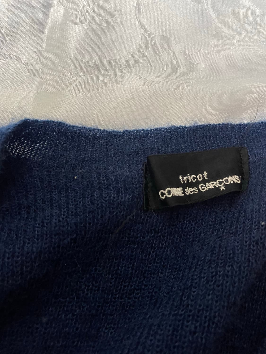 tricotCOMME des GARÇONS Navy Mohair knit 상품이미지5