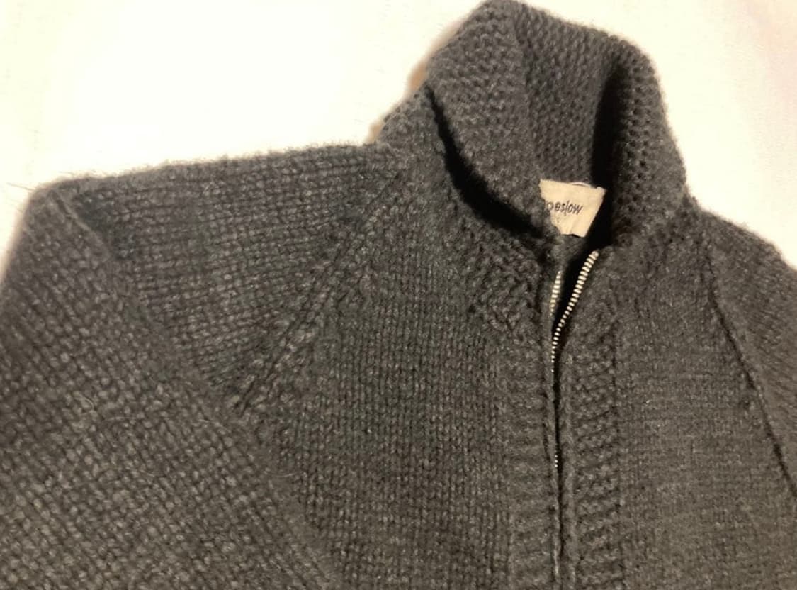 슬로프슬로우 핸드니팅 코위챤 스웨터 블랙 상품이미지6