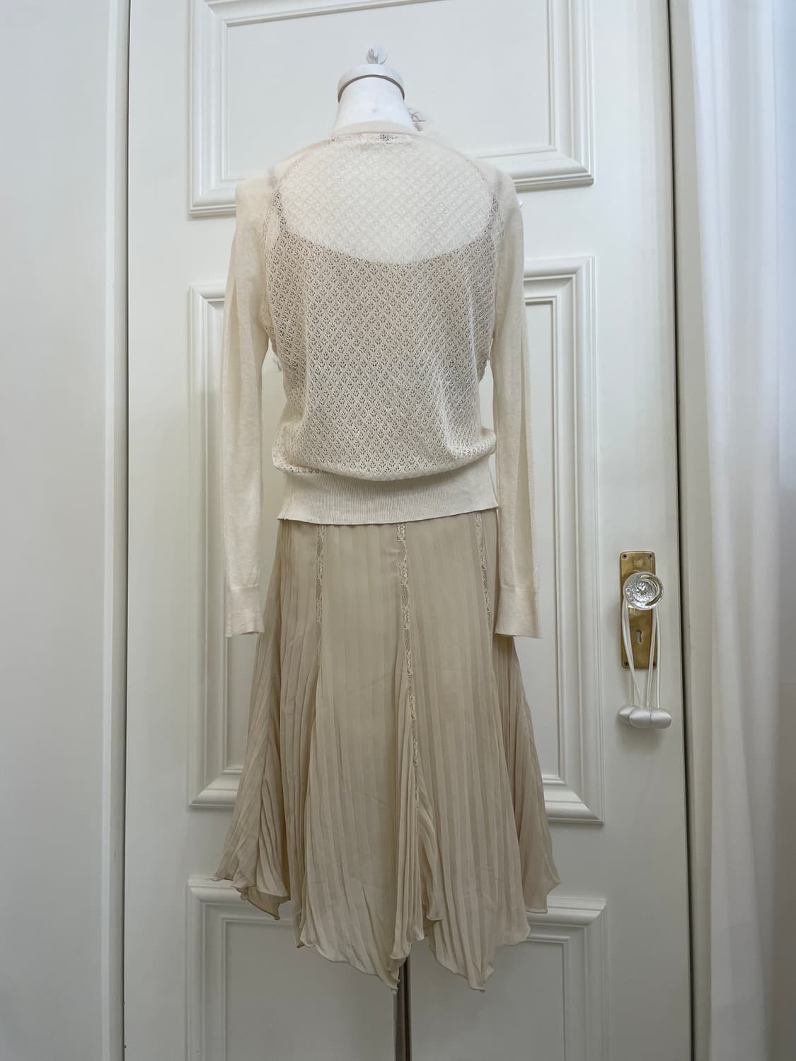 ivory beige crochet summer cardigan 상품이미지3
