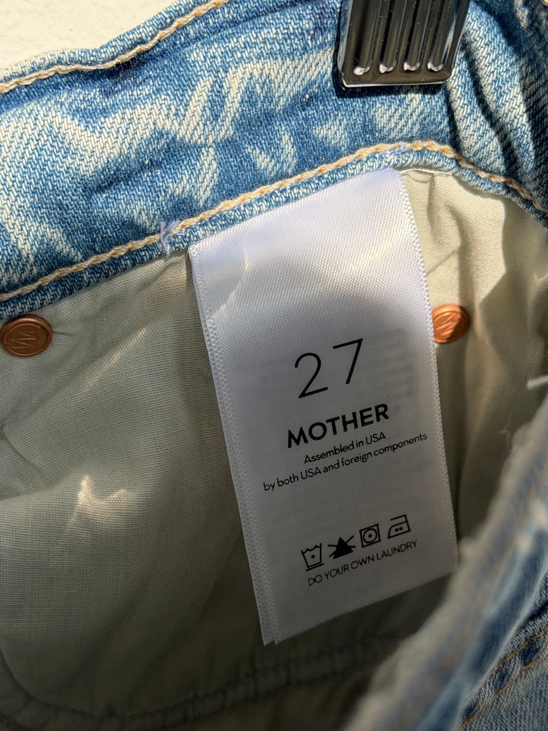 Mother 마더 라이트 블루 부츠컷 데님 팬츠 W27 상품이미지7