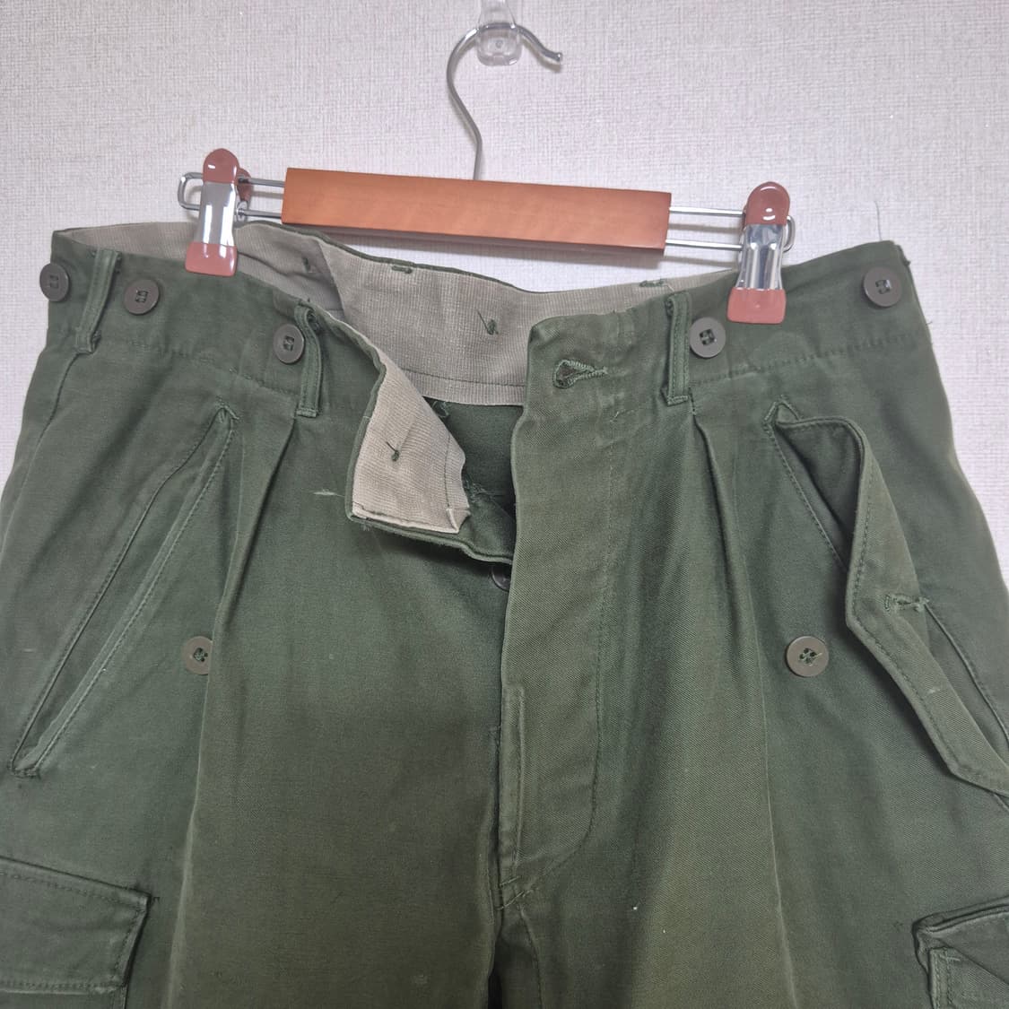 70s 스웨덴군 더블니 카고팬츠 상품이미지4