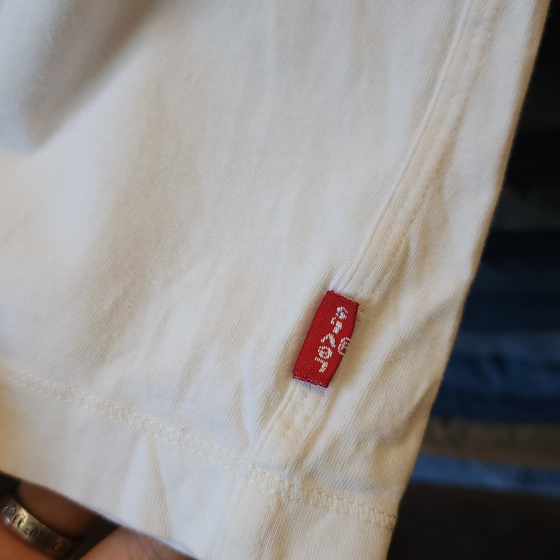 00s 리바이스 빈티지 티셔츠 프린팅 티셔츠 화이트 빅로고 m 상품이미지9