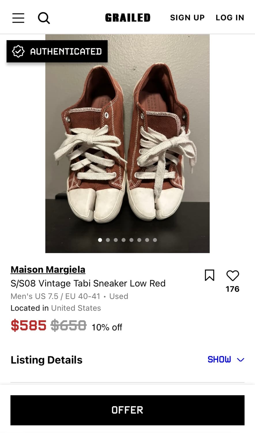 [41] Maison Margiela 아카이브 2008 #6Line 타비 상품이미지7