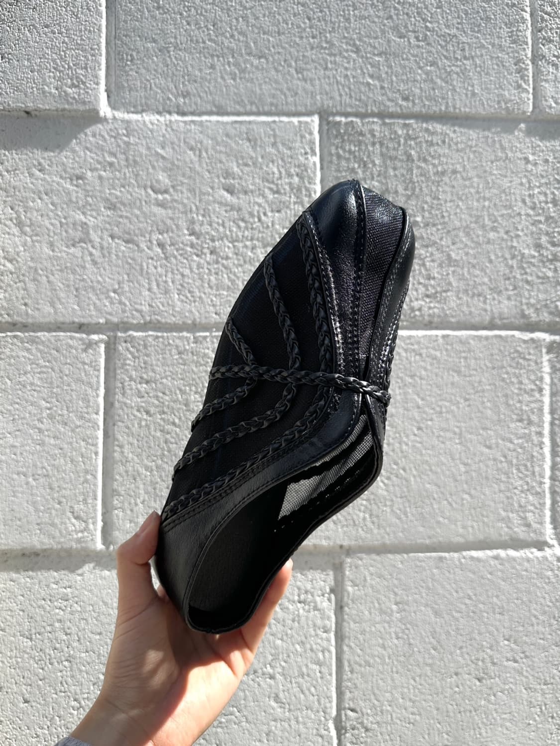 Night twist mesh mule / black 상품이미지1