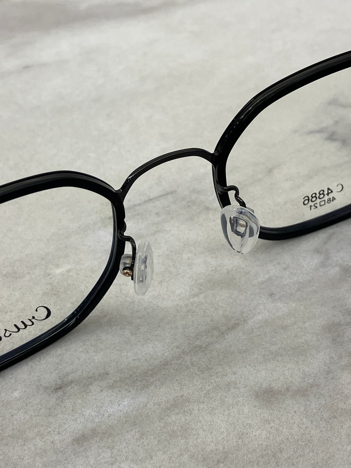 크루세이드 Crusade 올블랙 솔텍스 소프트 스퀘어 메탈테 안경 상품이미지4