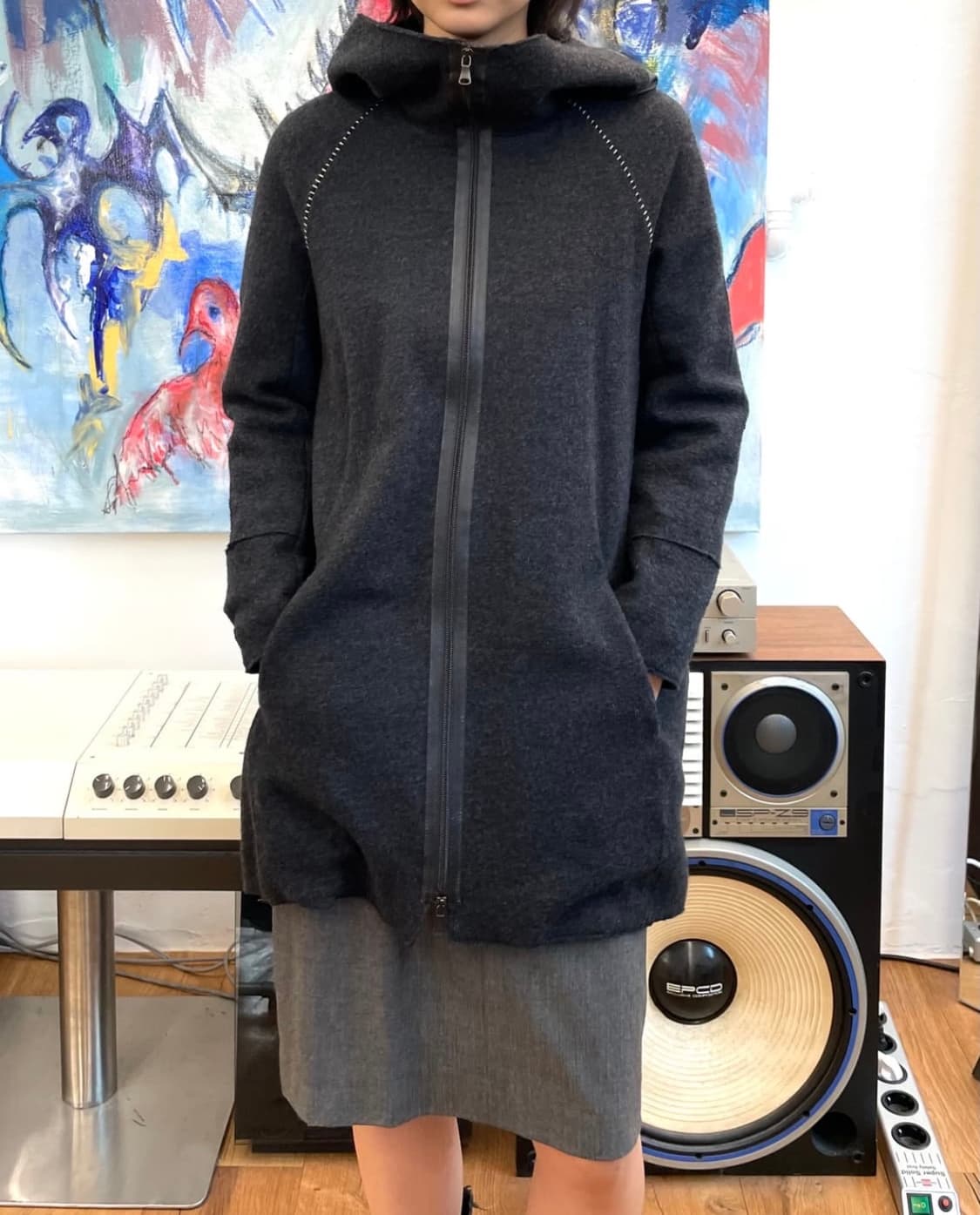 트랜짓 울 후드자켓 상품이미지3