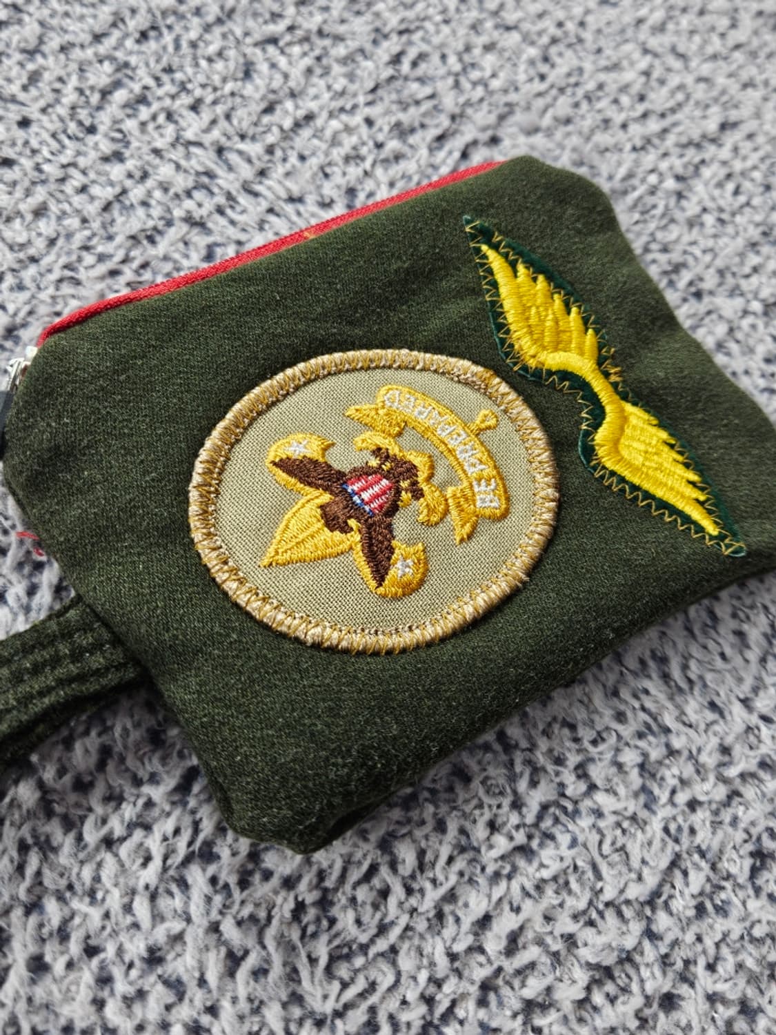 핸드메이드 리워크 커스텀 패치드 키링 월렛 (13X10) / 10733 상품이미지4