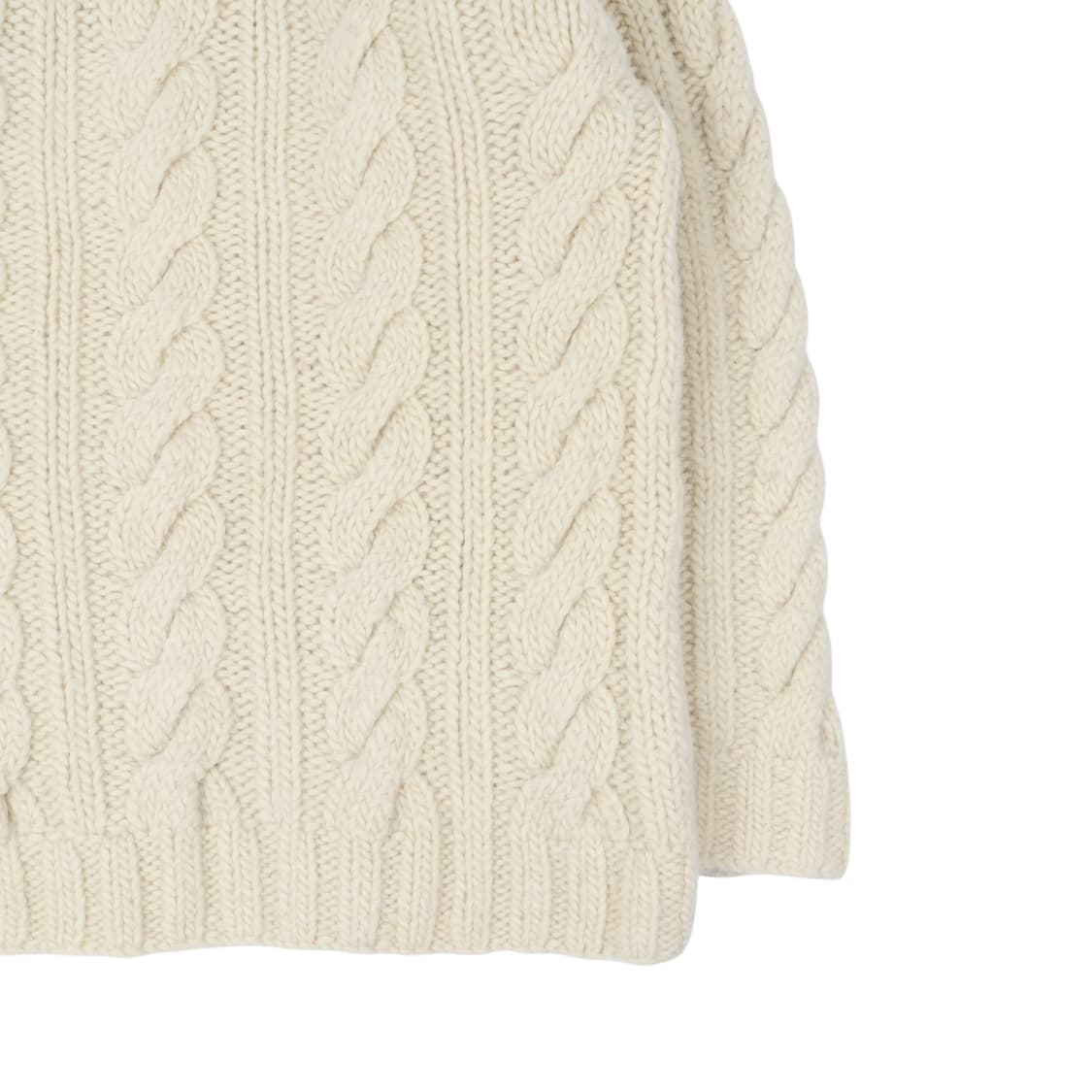 2000s 폴로진스 헤비웨이트 아이보리 케이블 터틀넥 스웨터 니트 상품이미지7