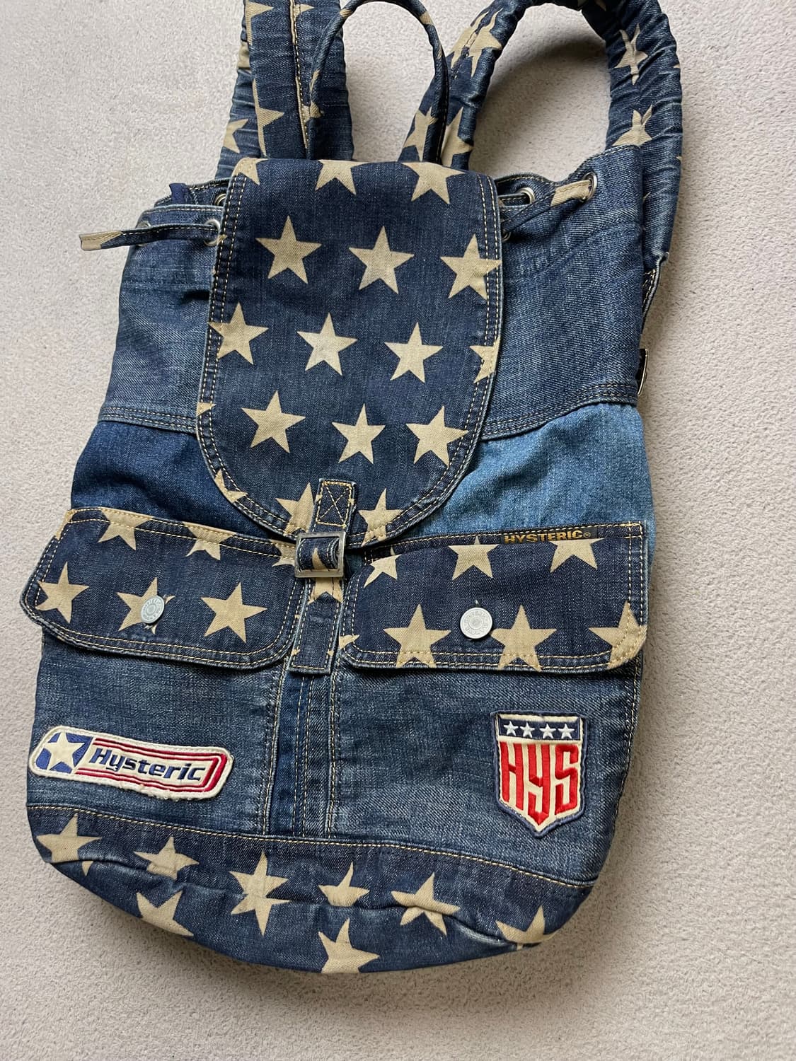 히스테릭 글래머  데님 백팩 상품이미지5