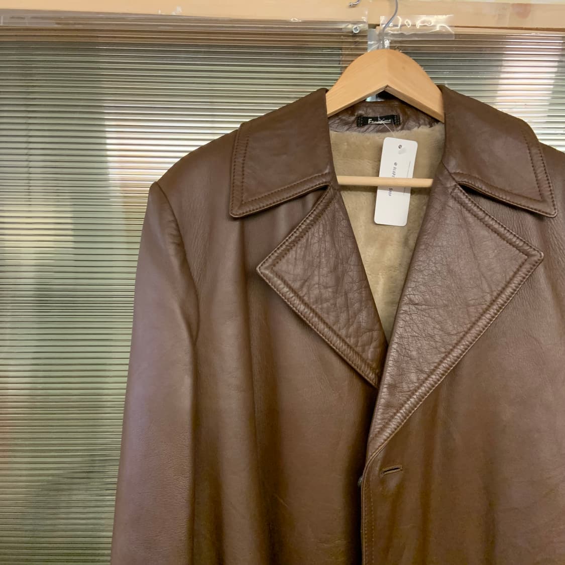 일본 빈티지 리얼레더 코트 상품이미지3