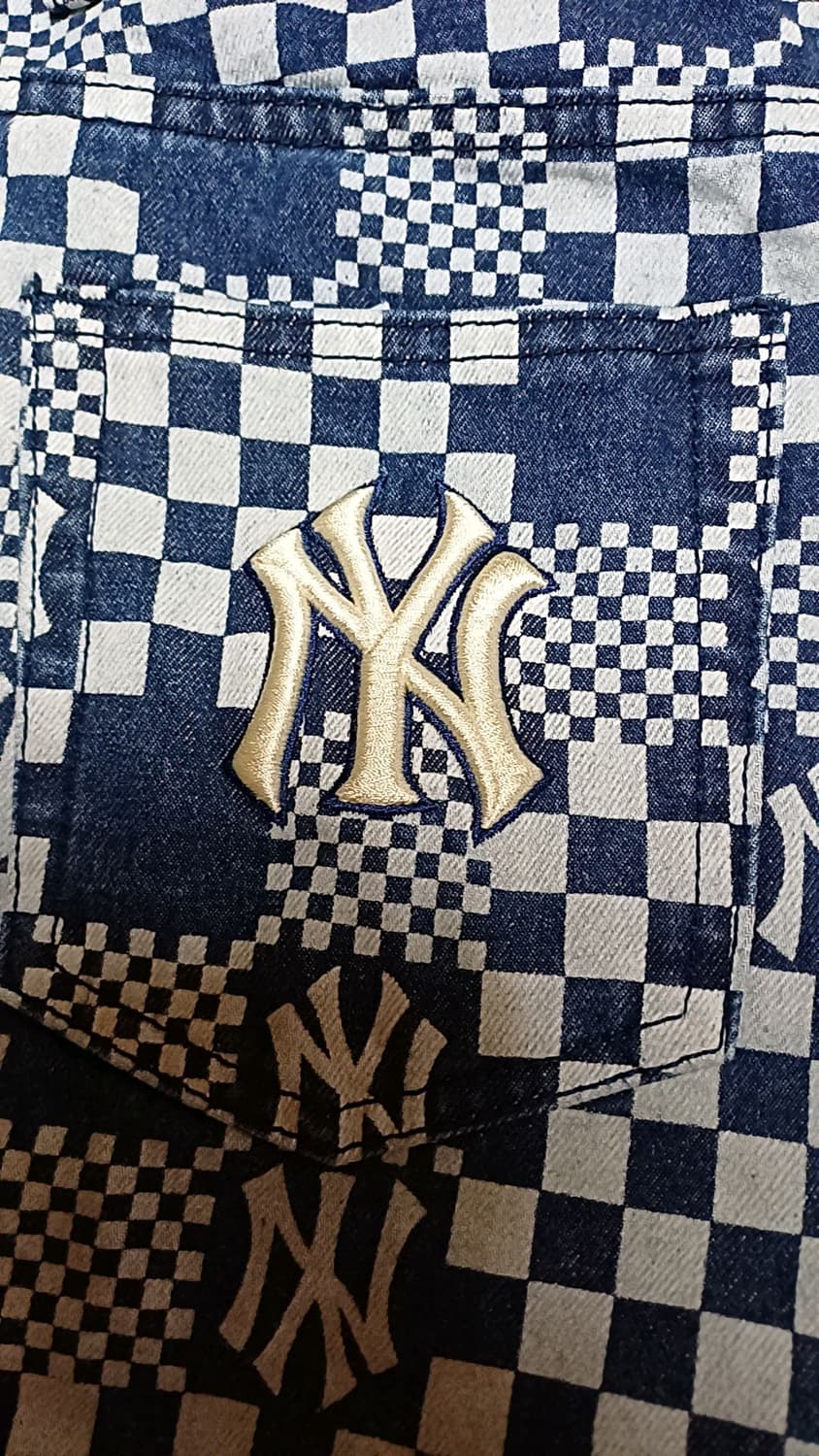 MLB 데님숏팬츠 실측28인치 기장34 상품이미지6