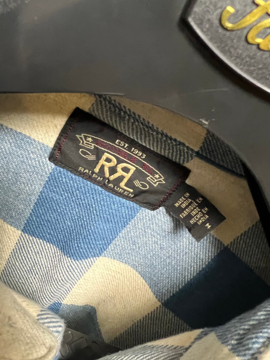 RRL 더블알엘 플래드 트윌 웨스턴셔츠 M 상품이미지3