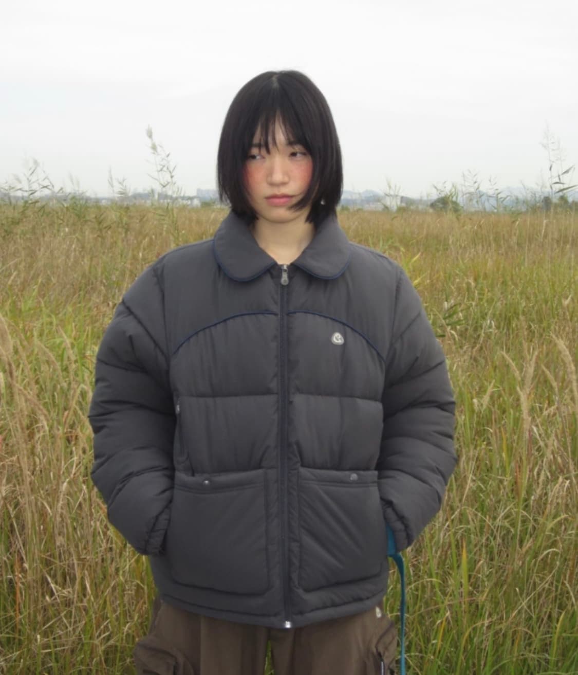 코이세이오 suu 포켓패디드 자켓 패딩 다크그레이 상품이미지2