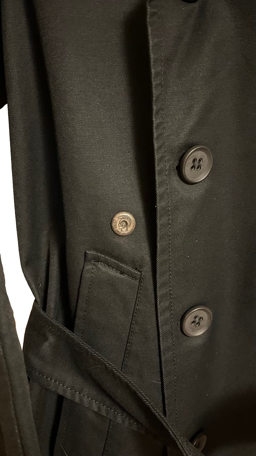 디젤 빈티지 트렌치 코트 m 상품이미지5