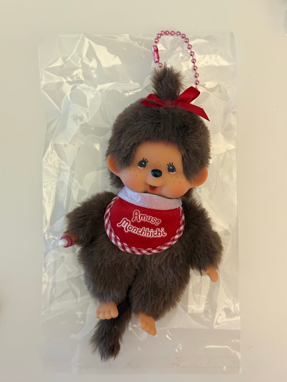 어뮤즈 몬치치 인형 키링(핑크볼체인/희귀) 상품이미지1