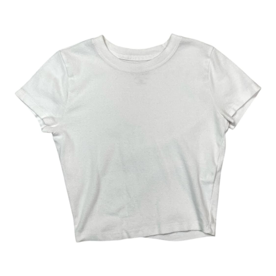홀리스터 Hollister 화이트 크롭 반팔 티셔츠 XS 상품이미지1