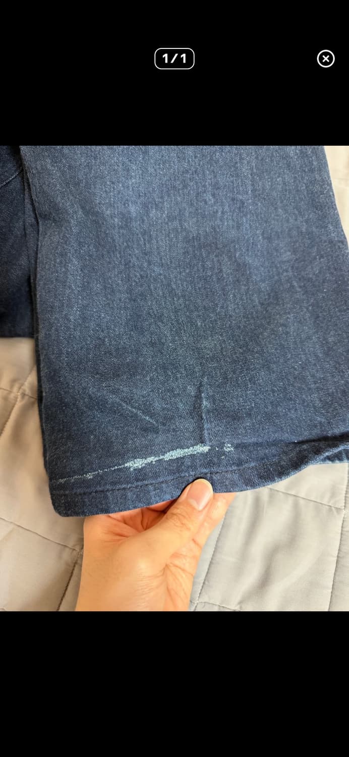 와이드 커브진 워시드 인디고  상품이미지2