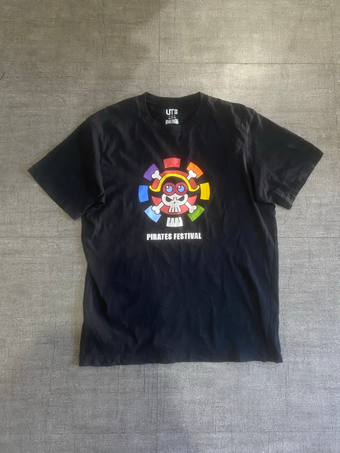 Uniqlo 유니클로 올드스쿨아메카지 루피해적 반팔티셔츠 상품이미지1