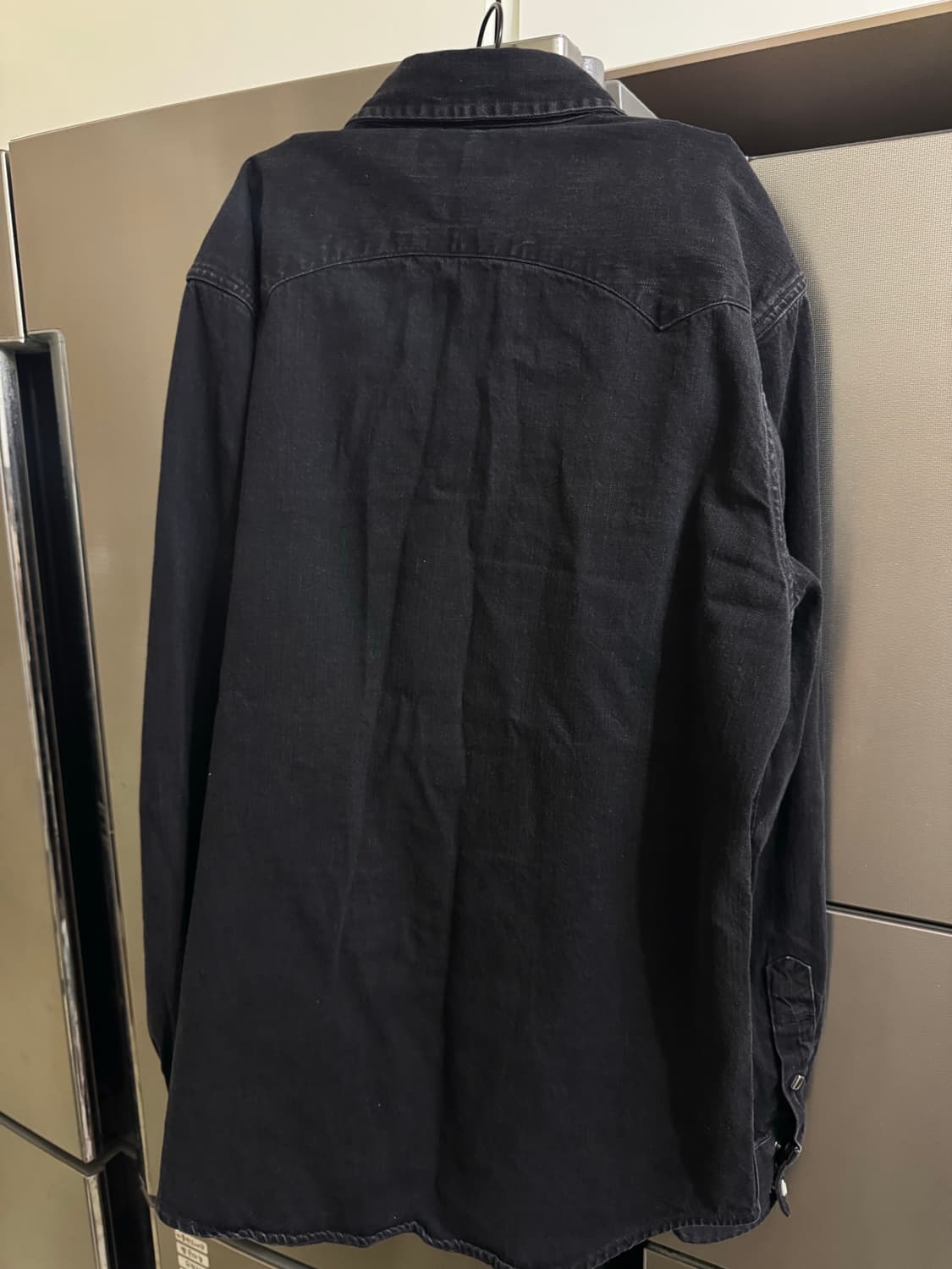 더블알엘 RRL 웨스턴 데님 셔츠 블랙 콘초 상품이미지4