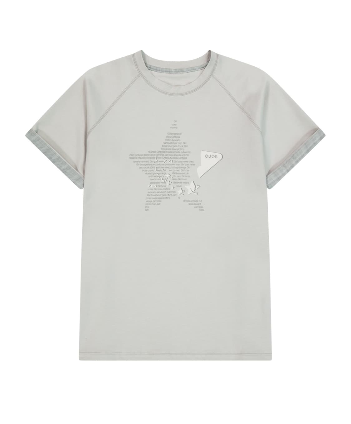 오호스Double Sleeves Raglan T-shirt / Khaki 상품이미지1