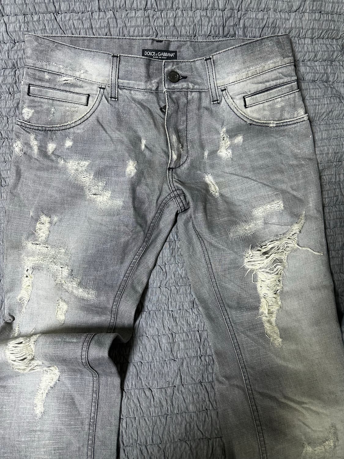 돌체앤가바나 데미지 청바지 상품이미지10