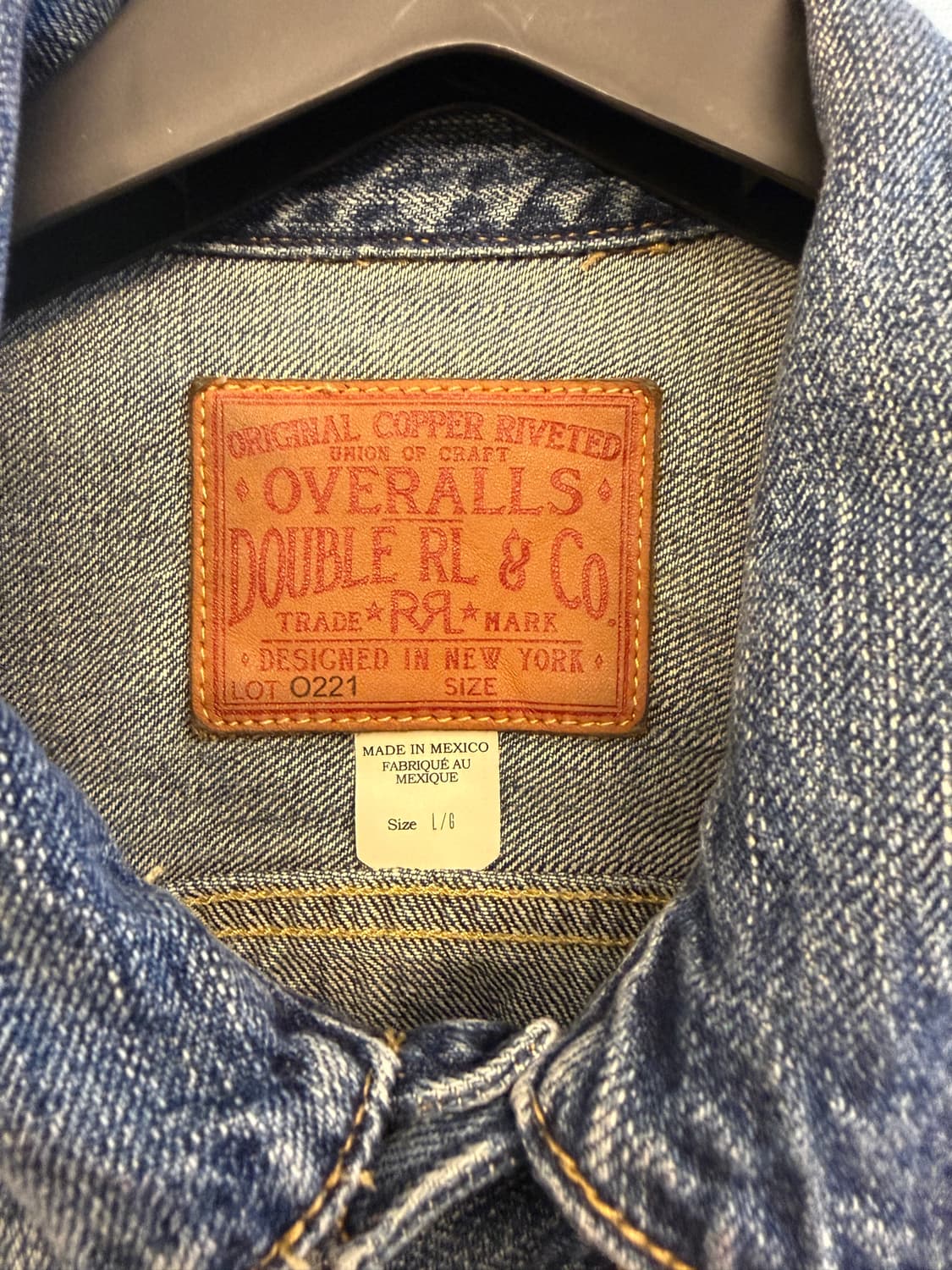 RRL 오버데일 인디고 데님 자켓 L size 판매합니다! 상품이미지2