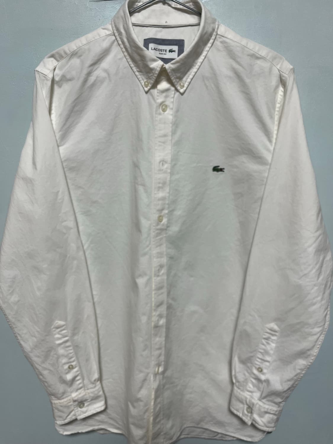 라코스테 옥스포드 셔츠 화이트 긴팔 상품이미지1