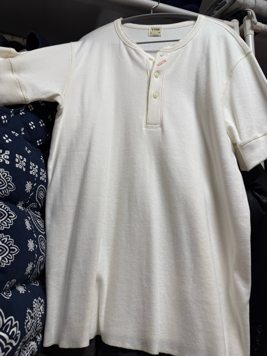 VDR BIKERS HENLY NECK T-SHIRT [Vanilla] 상품이미지4