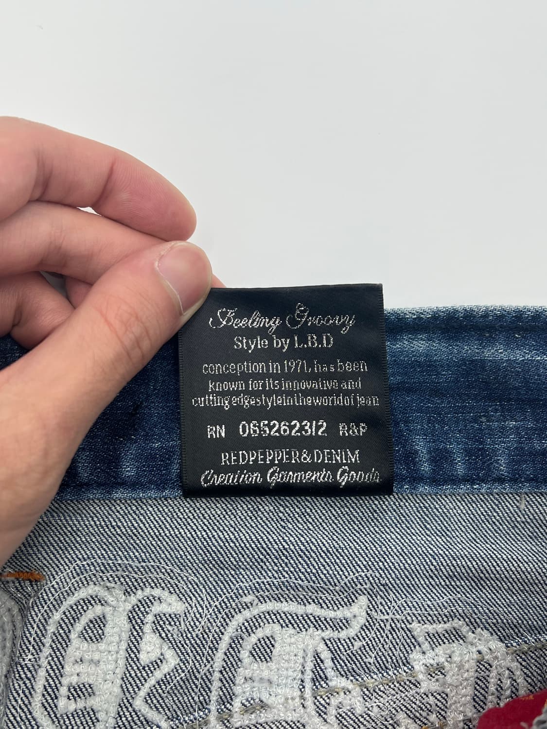 레드페퍼 백 포켓 디테일 데님팬츠 상품이미지6