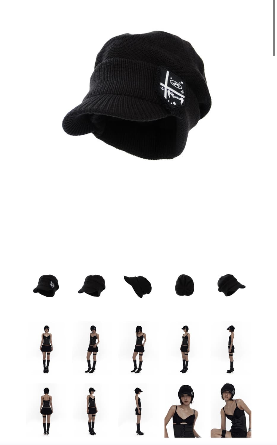 Kashiko knit cap 카시코 니트 캡 상품이미지1